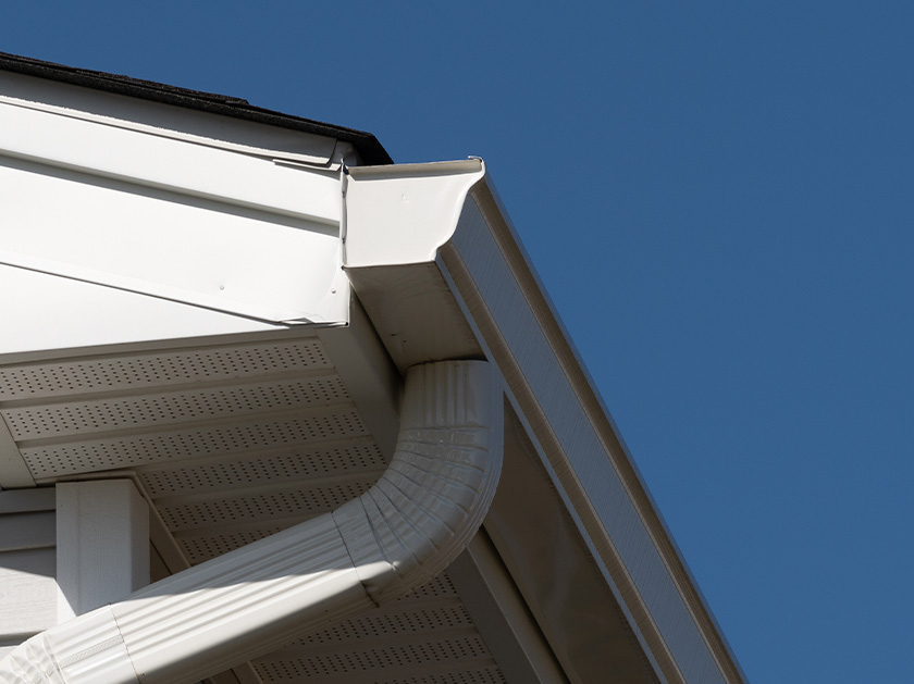 Rain gutter roof
